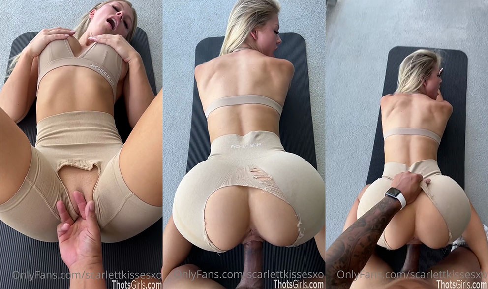 ScarlettKissesXO – Fucked by Yoga Trainner - Leaked OnlyFans